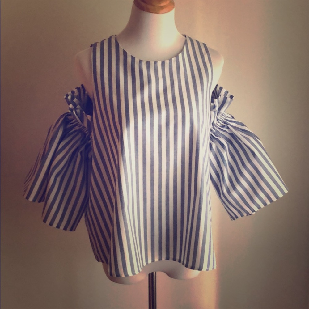 Blue & White Striped Tank